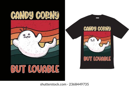 Vector de diseño de camisetas de Boo para Feliz Halloween