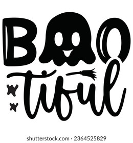Boo Tiful - Happy Halloween T shirt Design, Happy Halloween, thanksgiving Quotes Design, Vector EPS Editable Files Bundle, can you download this Design. svg