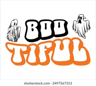 Boo Tiful Svg,Funny Svg,Witch Svg,Ghost Svg,Halloween Svg,Halloween Retro,Typograpy T-shirt,Says Svg,Christian Svg,Cut File,Silhouette