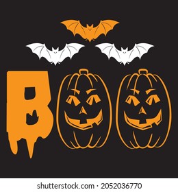 Boo, t-shirt design vector file.