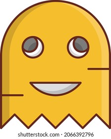 boo Vector illustration on a transparent background. Premium quality symbols.Vector line flat color icon for concept and graphic design.