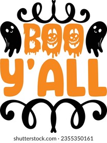 Boo y'all - Halloween design