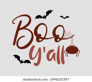 Boo Y'all, Halloween, Ghost, Spooky Season, witch, Halloween Funny, t shirt