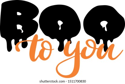 Boo to you decoration for T-shirt