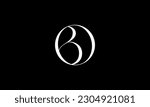 BO,OB, Abstract Letters Logo Monogram