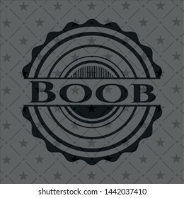 Boob dark emblem. Vector Illustration. Detailed.