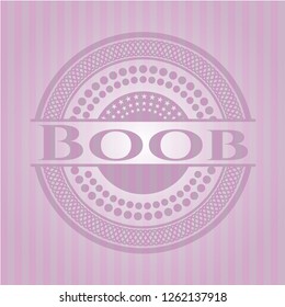 Boob pink emblem