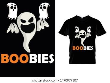 Boobies Halloween T shirt Design