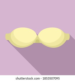 Boobs bra icon. Flat illustration of boobs bra vector icon for web design