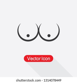 Boobs Icon Vector Illustration Eps10