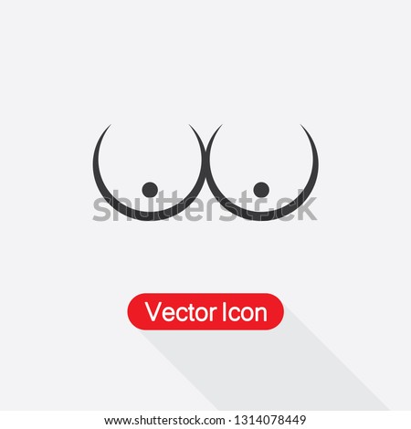Boobs Icon Vector Illustration Eps10