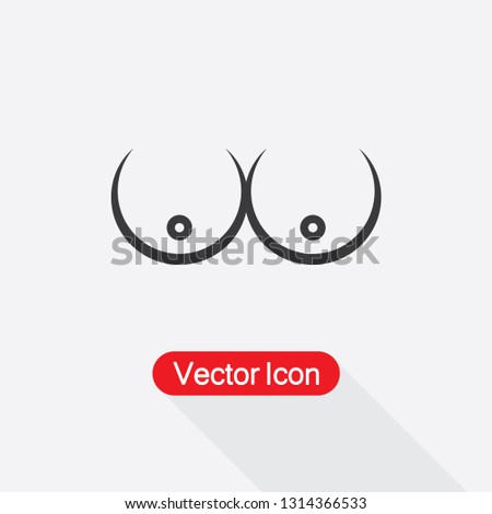 Boobs Icon Vector Illustratration Eps10