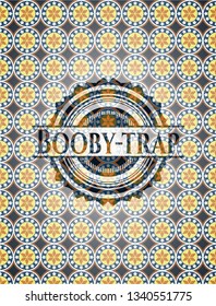 Booby-trap arabesque style badge. arabic decoration.