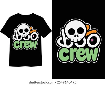 Boo-Crew Summer Shorts  T-Shirt, Cute Animal Characters, Kids Room Poster, Funny T-shirt Design, Nursery Greeting Card Print