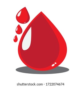 Bood water drop red. Pattern wallpaper for backdrop. Business brochure cover wed design. Eps10 vector illustration. Isolated on White background.