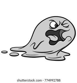 Booger Monster Illustration A vector illustration of a cartoon Booger monster.