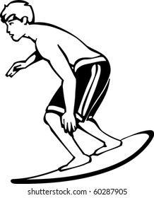Boogie Board Vector Illustration