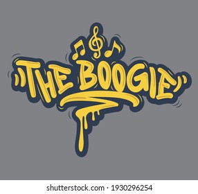 THE BOOGIE ein Bluesstil gespielt auf dem Klavier mit einem starken, schnellen Beat.