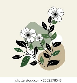 boohoo doodle vector illustration background