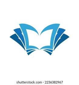 Plantilla de icono del logotipo del libro 1