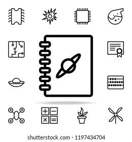 book about planets icon. Science icons universal set for web and mobile