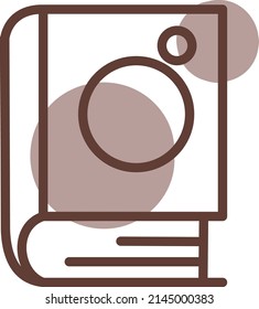 Book about space, illustration, vector on a white background.