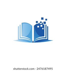 book abstract logo modern style