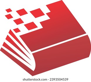 book abstract technology icon logo