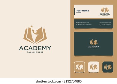 book academy education logo design and business card - Shutterstock ID 2132734885