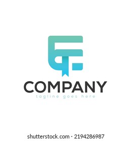 Diseño de diseños de logotipos de libro, academia, papel y tecnología