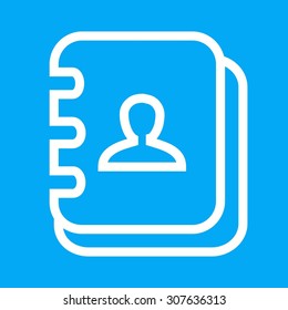 Book, address, pen icon vector image. Can also be used for business, finance and accounts. Suitable for web apps, mobile apps and print media.