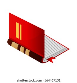 Ilustración vectorial del libro o álbum. Aislado en blanco.