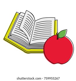 Book and apple design