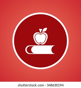 Book & Apple Icon