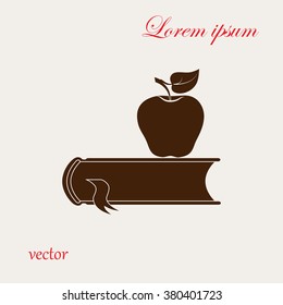 book with apple icon