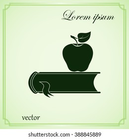 book with apple icon