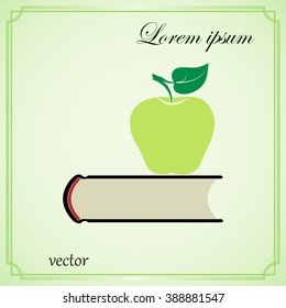 book with apple icon