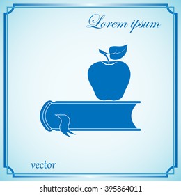 book with apple icon