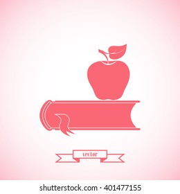 book with apple icon