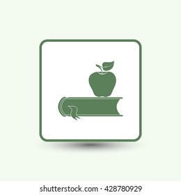 book with apple icon