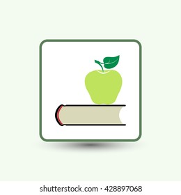 book with apple icon