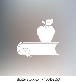book with apple icon