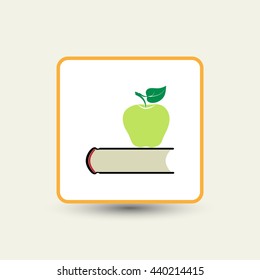 book with apple icon