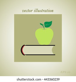 book with apple icon