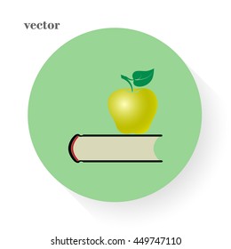 book with apple icon