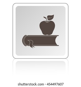 book with apple icon