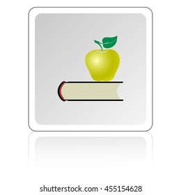 book with apple icon