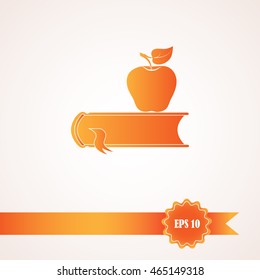 book with apple icon