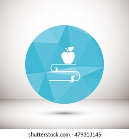 book with apple icon