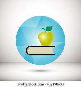 book with apple icon